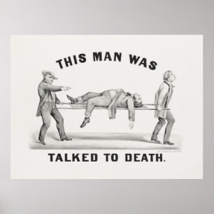 Deze man werd dood gepraat (1873 poster