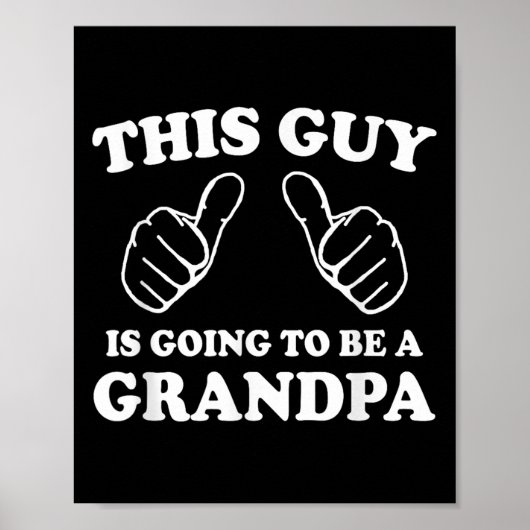 Deze man wordt een opa. poster (Voorkant)