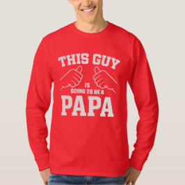 Deze man wordt een papa - nieuwe vader t-shirt