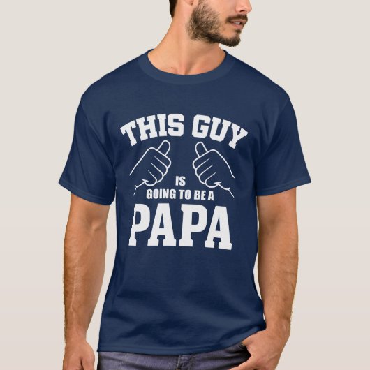 Deze man wordt een papa - nieuwe vader t-shirt (Voorkant)