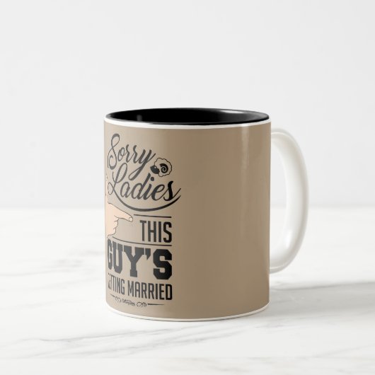 Deze man wordt getrouwd. Mok (Voorkant rechts)