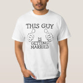 Deze man wordt getrouwd t-shirt (Voorkant)