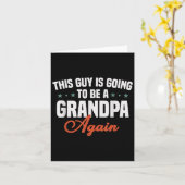 Deze man wordt weer opa, grappig nieuws kaart (Gele Bloem)