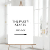 Deze manier aan het partijteken, het Teken van de  Poster