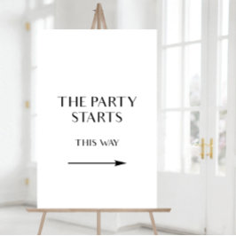 Deze manier aan het partijteken, het Teken van de  Poster