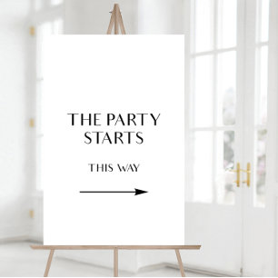 Deze manier aan het partijteken, het Teken van de  Poster