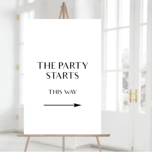 Deze manier aan het partijteken, het Teken van de  Poster