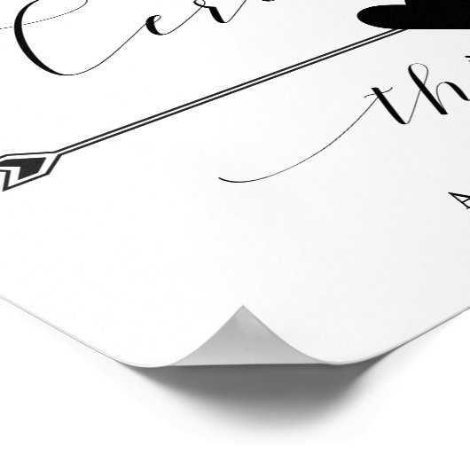 Deze manier het Juiste Teken van de Pijl van de Ca Poster (Hoek)