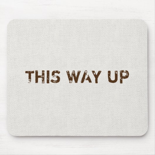 Deze manier omhoog Canvas textuur Muismat (Voorkant)