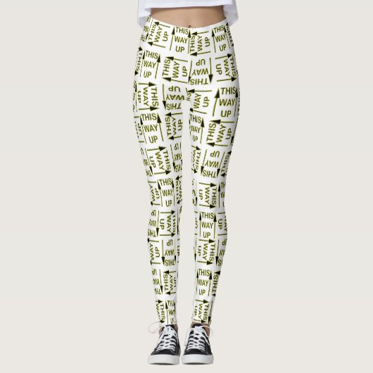 Deze manier omhoog Gemengde Leggings (Voorkant)
