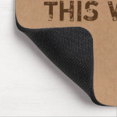 Deze manier omhoog kartonnen doos textuur muismat (Hoek)