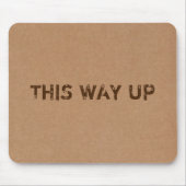 Deze manier omhoog kartonnen doos textuur muismat (Voorkant)