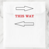 "DEZE MANIER" ZEGT VIERKANTE STICKER (Tas)