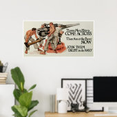 Deze Mannen zijn overal Poster (Thuiskantoor)