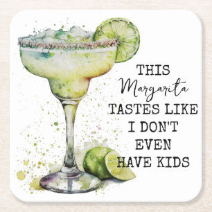 Deze Margarita smaakt alsof ik niet eens Kinderen  Kartonnen Onderzetters