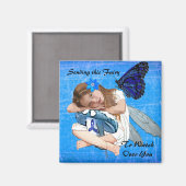 Deze ME/CFS Fairy sturen om over je te waken! Magneet (Voorkant / Achterkant)