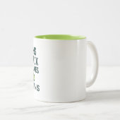 Deze meid houdt van Tennis Tweekleurige Koffiemok (Voorkant rechts)