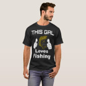 Deze meid houdt van vissen t-shirt (Voorkant volledig)