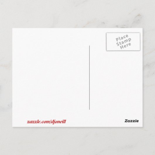 Deze meid mist je briefkaart (Achterkant)