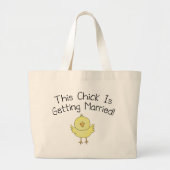 Deze meid wordt getrouwd grote tote bag (Voorkant)
