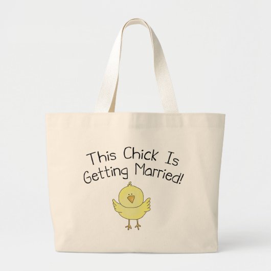 Deze meid wordt getrouwd grote tote bag (Voorkant)
