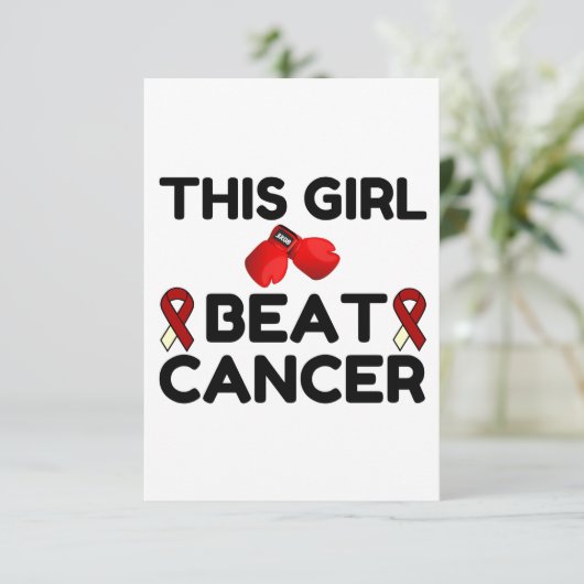 DEZE MEISBATKANKER BEDANKKAART (Staand voorkant)