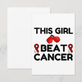 DEZE MEISBATKANKER BEDANKKAART (Voorkant / Achterkant)