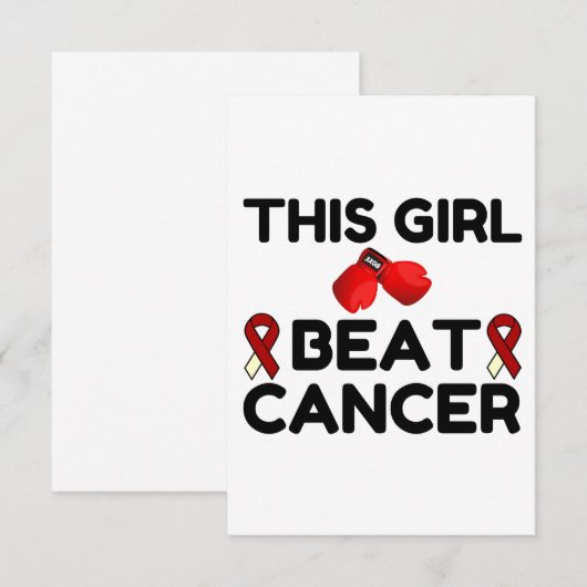 DEZE MEISBATKANKER BEDANKKAART (Voorkant / Achterkant)