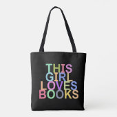 DEZE MEISJE HOUDT VAN BOEKEN CANVAS TAS (Achterkant)