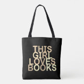 DEZE MEISJE HOUDT VAN BOEKEN CANVAS TAS (Achterkant)
