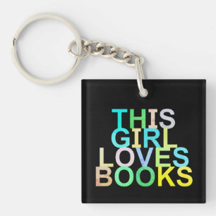 DEZE MEISJE HOUDT VAN BOEKEN SLEUTELHANGER