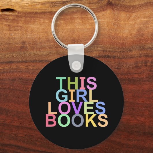 DEZE MEISJE HOUDT VAN BOEKEN SLEUTELHANGER (Achterkant)