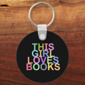 DEZE MEISJE HOUDT VAN BOEKEN SLEUTELHANGER (Voorkant)