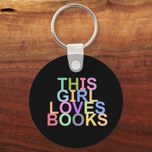 DEZE MEISJE HOUDT VAN BOEKEN SLEUTELHANGER (Voorkant)