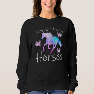 DEZE MEISJE HOUDT VAN PAARDEN Paardrijden Equestri Trui