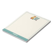Deze Meisje Houdt Van Vossen!–Aangepaste Naam Notitieblok (Linkerzijde)