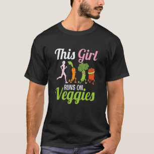 Deze Meisjes Loopt Op Groenten Vegan Veganisme T-shirt