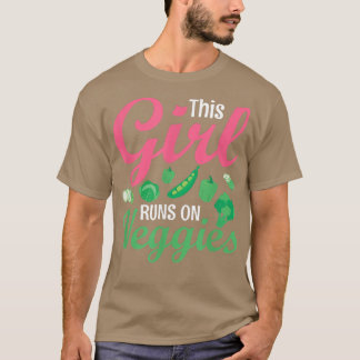 Deze meisjes lopen op Veggies Funny Veganism Vegan T-shirt
