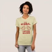 Deze meisjesliefde Bacon T-shirt (Voorkant volledig)