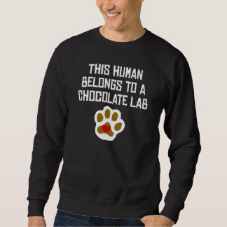 Deze mens behoort tot een chocolade lab trui