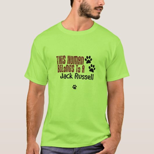 Deze mens behoort tot een Jack Russell T-shirt (Voorkant)