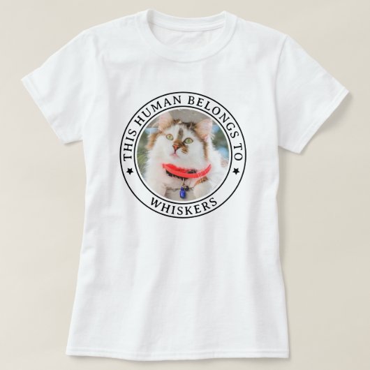 Deze mens behoort tot huisdier aangepaste foto & n t-shirt (Design voorkant)