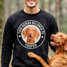 Deze Mens Hoort bij Hond Aangepaste Foto van Huisd