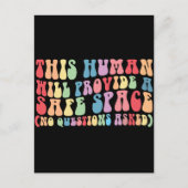 Deze mens zal zorgen voor een veilige ruimte homos briefkaart (Voorkant)