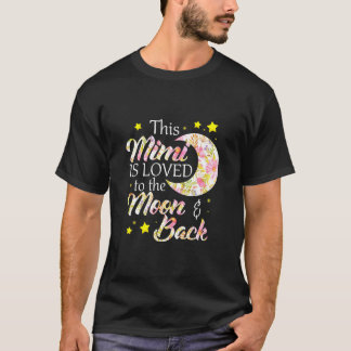 Deze Mimi is dol op de maan en de rug T-shirt