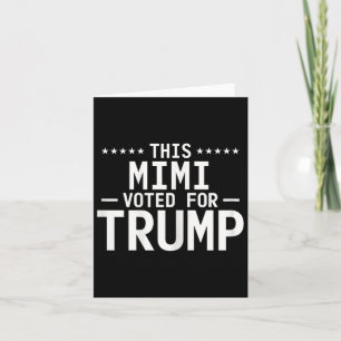Deze Mimi stemde op Trump 2024 trotse oma Votin Kaart