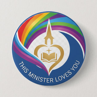 Deze Minister Loves You Knop Ronde Button 7,6 Cm