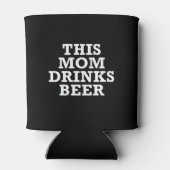 Deze moeder Drink bier Blikjeskoeler (Achterkant)