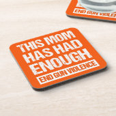 Deze moeder heeft genoeg Pistool-geweld gehad. Bier Onderzetter (Linkerzijde)