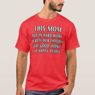 Deze moeder heeft hard gewerkt om haar kinderen op t-shirt